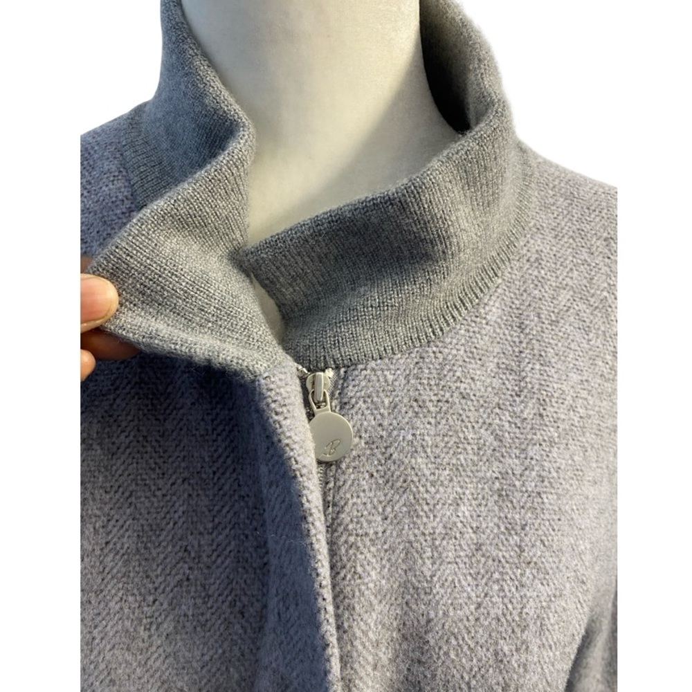 Izzat Baba Elegant Women's Gray Lightweight Coat Pit 21 L23 - Picture 4 of 15
